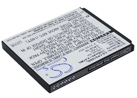 3.7V, Li-ion, 1100mAh, SmartPhone battery fits Coolpad, Cpld-10, 5216s, 7230, 4.07Wh Mobile, SmartPhone Cameron Sino Technology Limited (Suspended)