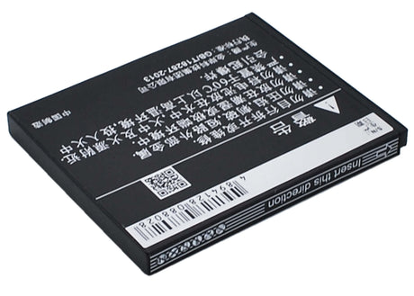 3.7V, Li-ion, 1100mAh, SmartPhone battery fits Coolpad, Cpld-10, 5216s, 7230, 4.07Wh Mobile, SmartPhone Cameron Sino Technology Limited (Suspended)