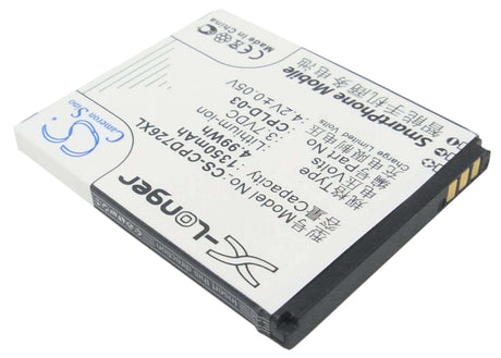 3.7V, Li-ion, 1350mAh, SmartPhone battery fits Coolpad, Cpld-03, 7266, 5Wh Mobile, SmartPhone Cameron Sino Technology Limited (Suspended)