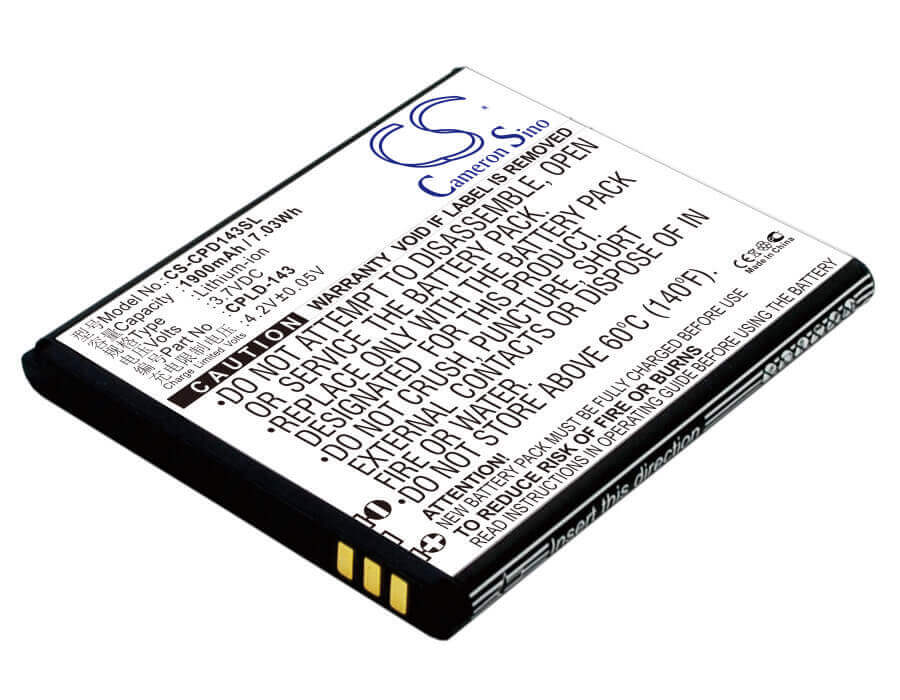 Battery For Coolpad, 7605 3.7v, 1900mah - 7.03wh Batteries for Electronics Cameron Sino Technology Limited (Suspended)   