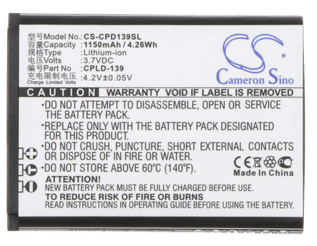 3.7V, Li-ion, 1150mAh, SmartPhone battery fits Coolpad, Cpld-139, 8021, 4.26Wh Mobile, SmartPhone Cameron Sino Technology Limited (Smartphone)