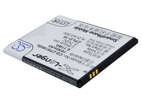 3.7V, Li-ion, 1650mAh, SmartPhone battery fits Coolpad, Cpld-16, 8190, 8190q, 6.11Wh Mobile, SmartPhone Cameron Sino Technology Limited (Suspended)