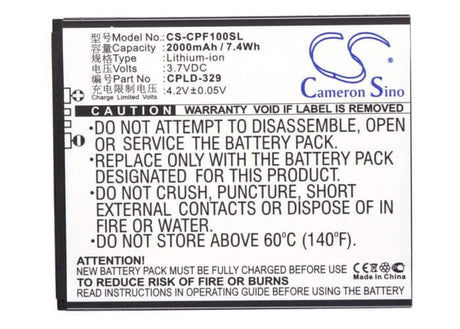 3.7V, Li-ion, 2000mAh, SmartPhone battery fits Coolpad, Cpld-329, 8297, 8297-c00, 7.4Wh Mobile, SmartPhone Cameron Sino Technology Limited (Smartphone)