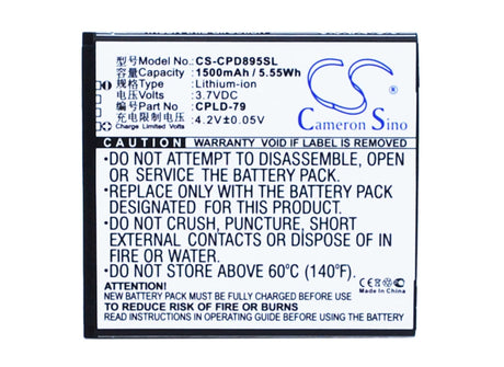 3.7V, Li-ion, 1500mAh, SmartPhone battery fits Coolpad, Cpld-79, 8950, 5.55Wh Mobile, SmartPhone Cameron Sino Technology Limited (Suspended)