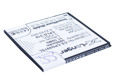 3.7V, Li-ion, 3000mAh, SmartPhone battery fits Coolpad, Cpld-318, 8970l, 9080w, 11.1Wh Mobile, SmartPhone Cameron Sino Technology Limited (Suspended)