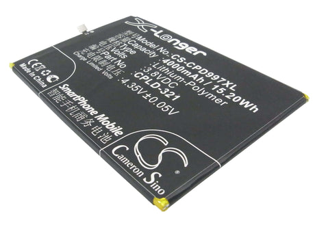 3.8V, Li-Polymer, 4000mAh, SmartPhone battery fits Coolpad, Cpld-317, 1s, 9976a, 15.2Wh Mobile, SmartPhone Cameron Sino Technology Limited (Suspended)