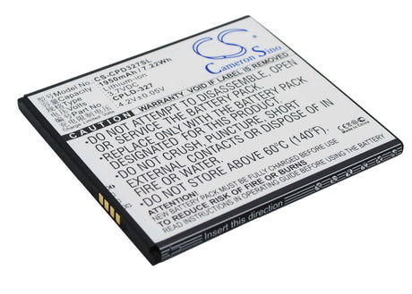 3.7V, Li-ion, 1950mAh, SmartPhone battery fits Coolpad, Cpld-327, 5952, 7620l, 7.22Wh Mobile, SmartPhone Cameron Sino Technology Limited (Smartphone)