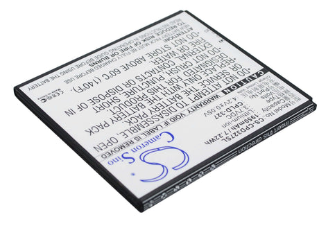 3.7V, Li-ion, 1950mAh, SmartPhone battery fits Coolpad, Cpld-327, 5952, 7620l, 7.22Wh Mobile, SmartPhone Cameron Sino Technology Limited (Smartphone)