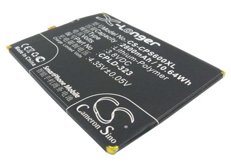3.8V, Li-Polymer, 2800mAh, SmartPhone battery fits Coolpad, Cpld-323, 9190l, 9190l-c00, 10.64Wh Mobile, SmartPhone Cameron Sino Technology Limited (Suspended)