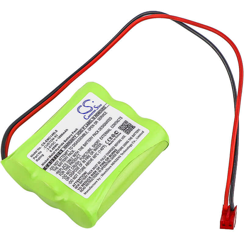 3.6V, Ni-MH, 1800mAh, Emergency Lighting battery fits Navilite, Navlite, Max Power, Sure-lite, Cooper, 26-148, Lpx70rwh, 6.48Wh Emergency Lighting Cameron Sino Technology Limited