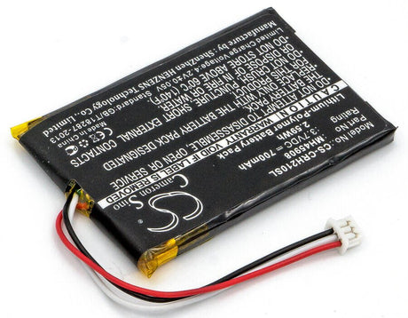 3.7V, Li-Polymer, 700mAh, Headset battery fits Opus, Corsair, Mh45908, Ca-9011127-na, Ca-9011136-ap, 2.59Wh Wireless Headset Cameron Sino Technology Limited