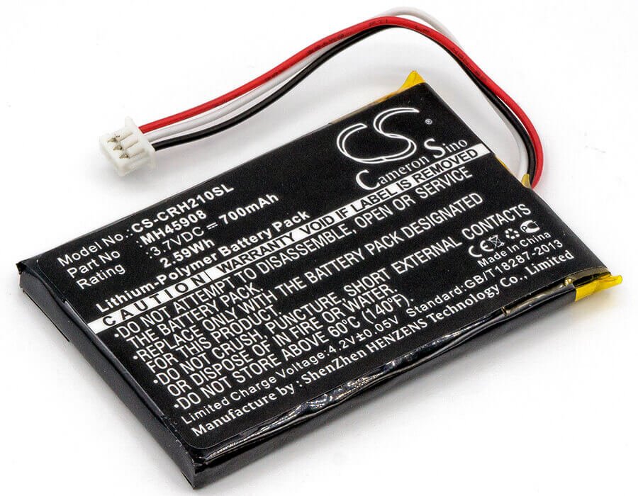 3.7V, Li-Polymer, 700mAh, Headset battery fits Opus, Corsair, Mh45908, Ca-9011127-na, Ca-9011136-ap, 2.59Wh Wireless Headset Cameron Sino Technology Limited