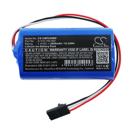 7.4V, Li-ion, 2600mAh, Medical battery fits Cosmed, A-410-750-002, Pony Fx Nta2531, 19.24Wh Medical Cameron Sino Technology Limited (Medical)