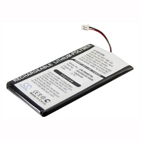 3.7V, Li-Polymer, 1350mAh, Media Player battery fits Creative, Ba20603r79906, Zen Neeon, Zen Neeon 2, 5Wh Media Player Cameron Sino Technology Limited