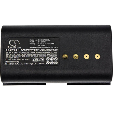 4.8V, Ni-MH, 4000mAh, Remote Control battery fits Crestron, Smartouch 1550, Smartouch 1700, St-1500c, 19.2Wh Remote Control Cameron Sino Technology Limited