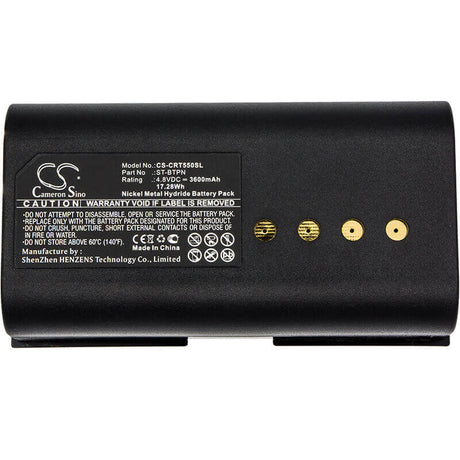 4.8V, Ni-MH, 3600mAh, Remote Control battery fits Crestron, Smartouch 1550, Smartouch 1700, St-1500c, 17.28Wh Remote Control Cameron Sino Technology Limited