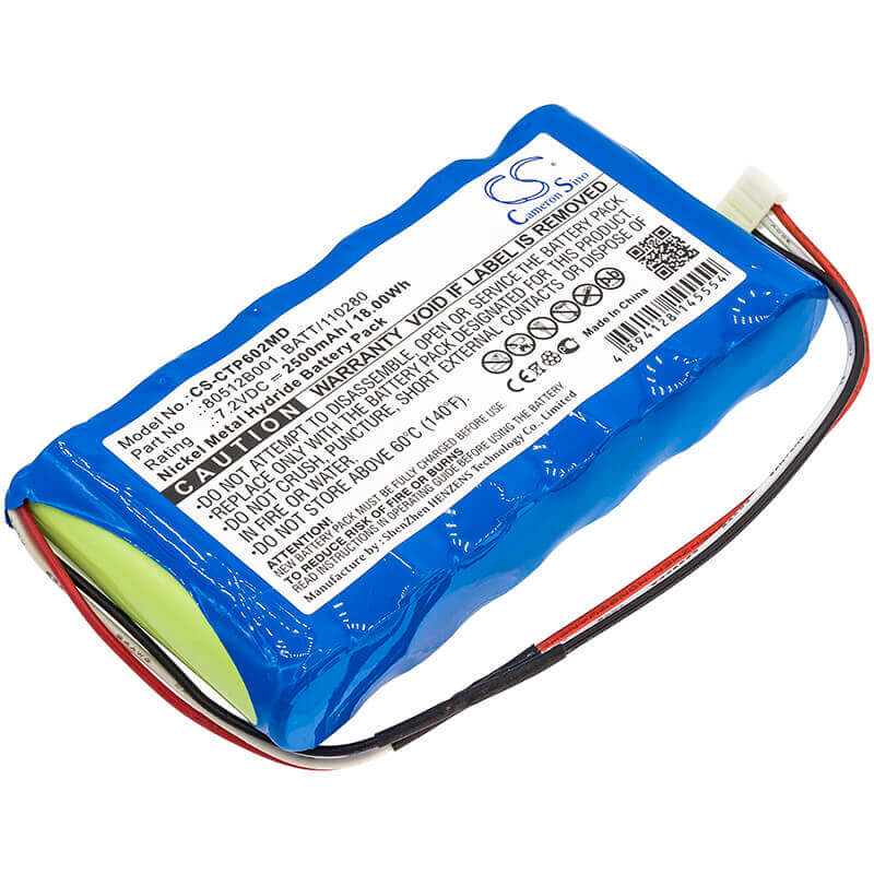 7.2V, Ni-MH, 2500mAh, Medical battery fits Criticare, 602-14, 507 Njc Bp, 507njc Bp, 18.00Wh Medical Cameron Sino Technology Limited (Medical)