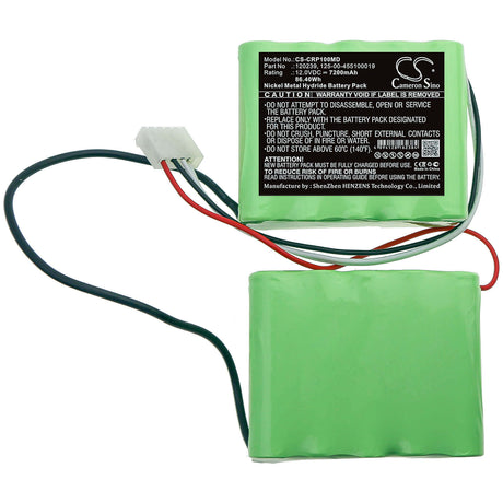 12.0V, Ni-MH, 7200mAh, Medical battery fits Criticon, 120239, Dinamap Pro 1000, Type Ms633177k, 86.40Wh Medical Cameron Sino Technology Limited (Medical)