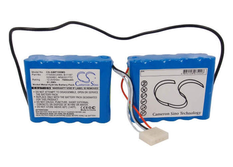 12.0V, Ni-MH, 7600mAh, Medical battery fits Ge, Criticon, 250861, Compact T, Pro 100, 91.20Wh Medical Cameron Sino Technology Limited (Medical)