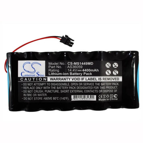 14.4V, Li-ion, 4400mAh, Medical battery fits Drager, Siemens, Critikon Systems, As36059, Dinamap Plus 8710, Dinamap Plus 8720, 63.36Wh Medical Cameron Sino Technology Limited (Medical)