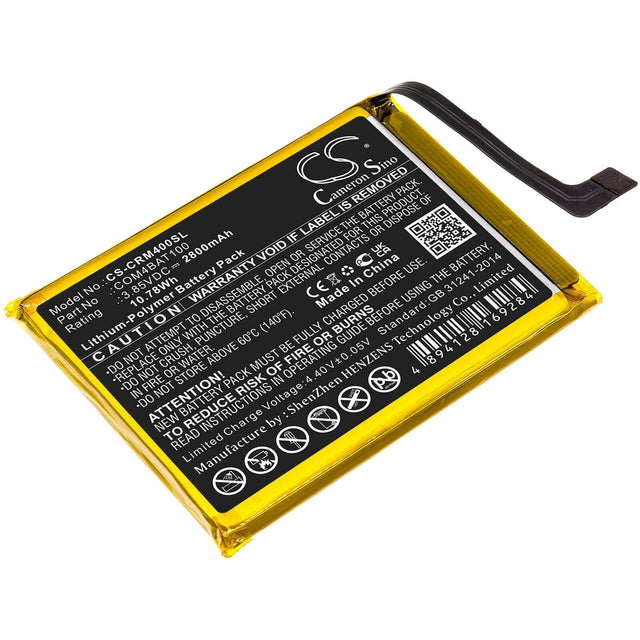 3.85V, Li-Polymer, 2800mAh, SmartPhone battery fits Crosscall, Com4bat100, Core M4, Core M4 Go, 10.78Wh Mobile, SmartPhone Cameron Sino Technology Limited (Smartphone)