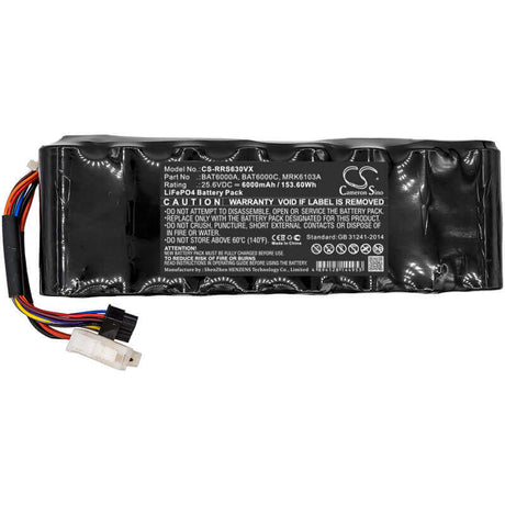25.6V, LiFePO4, 6000mAh, Lawn Mowers battery fits Robomow, Wolf Garten, Cub Cadet, 57953070, L.k18, L.k3000, 153.60Wh Lawn Mowers Cameron Sino Technology Limited (Dangerous Goods)