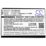 3.7V, Li-ion, 3000mAh, Battery Pack battery fits Custom Battery Pack, 2icp48/44/61, 11.1Wh Battery Pack Cameron Sino Technology Limited