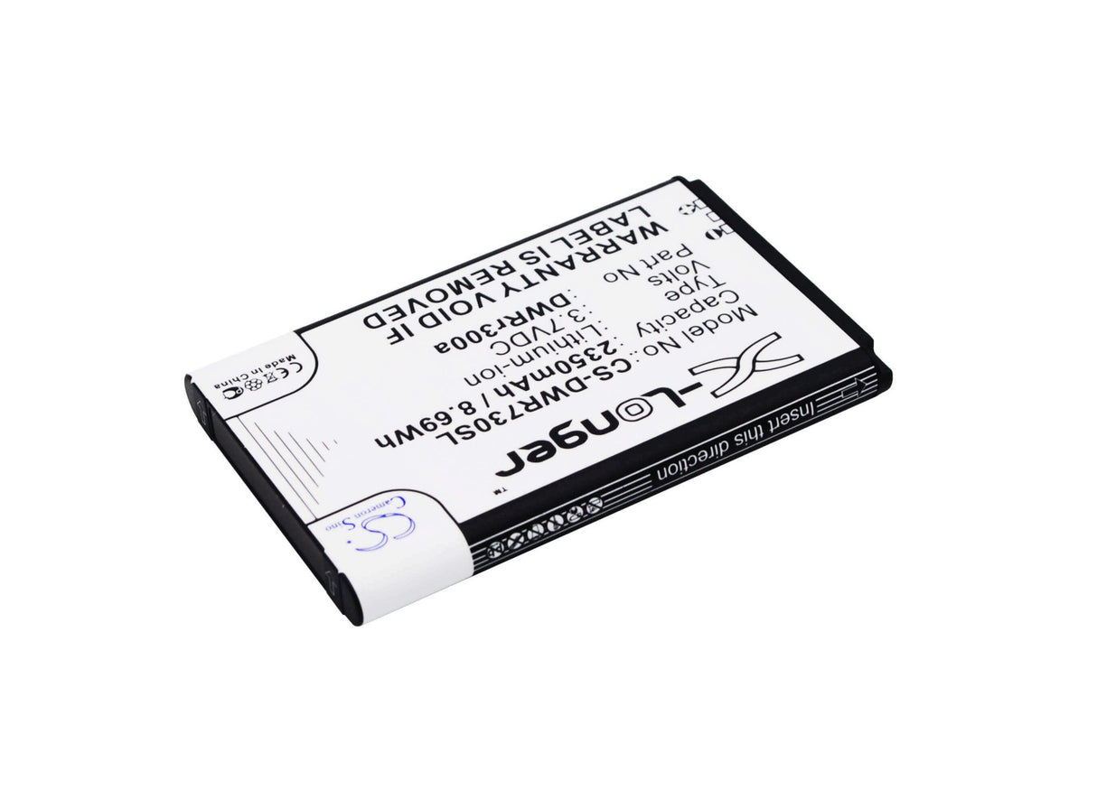 3.7V, Li-ion, 2350mAh, Hotspot battery fits D-link, 6bt-r300a-291, Dwr-720, Dwr-720 B1, 8.70Wh Hotspot Cameron Sino Technology Limited
