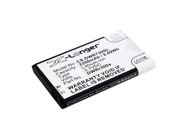 3.7V, Li-ion, 2350mAh, Hotspot battery fits D-link, 6bt-r300a-291, Dwr-720, Dwr-720 B1, 8.70Wh Hotspot Cameron Sino Technology Limited