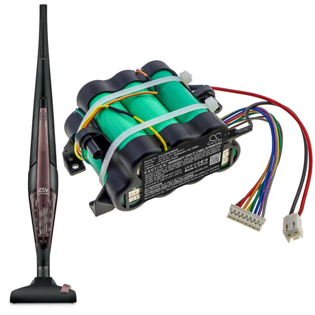 25.9V, Li-ion, 2500mAh, Vacuum battery fits Delonghi, Colombina Xlr25le.gy, Colombina Xlr25lm.bl, Colombina Xlr25lm.gy, 64.75Wh Vacuum Cameron Sino Technology Limited