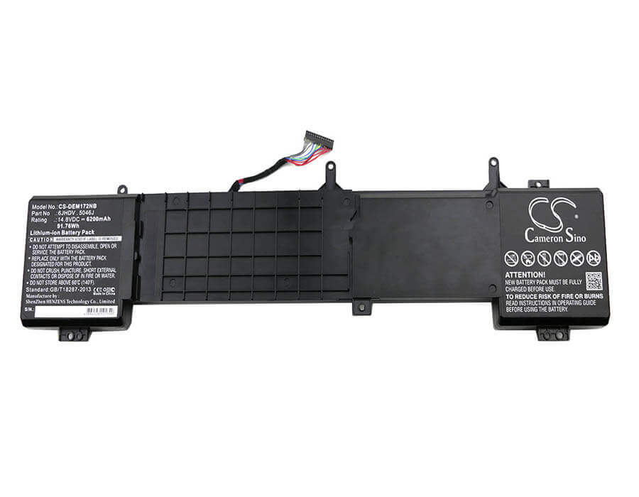Notebook Battery For Dell, Alienware 17 R2, Anw17-2136slv 14.8v, 6200mah - 91.76wh Notebook, Laptop Cameron Sino Technology Limited