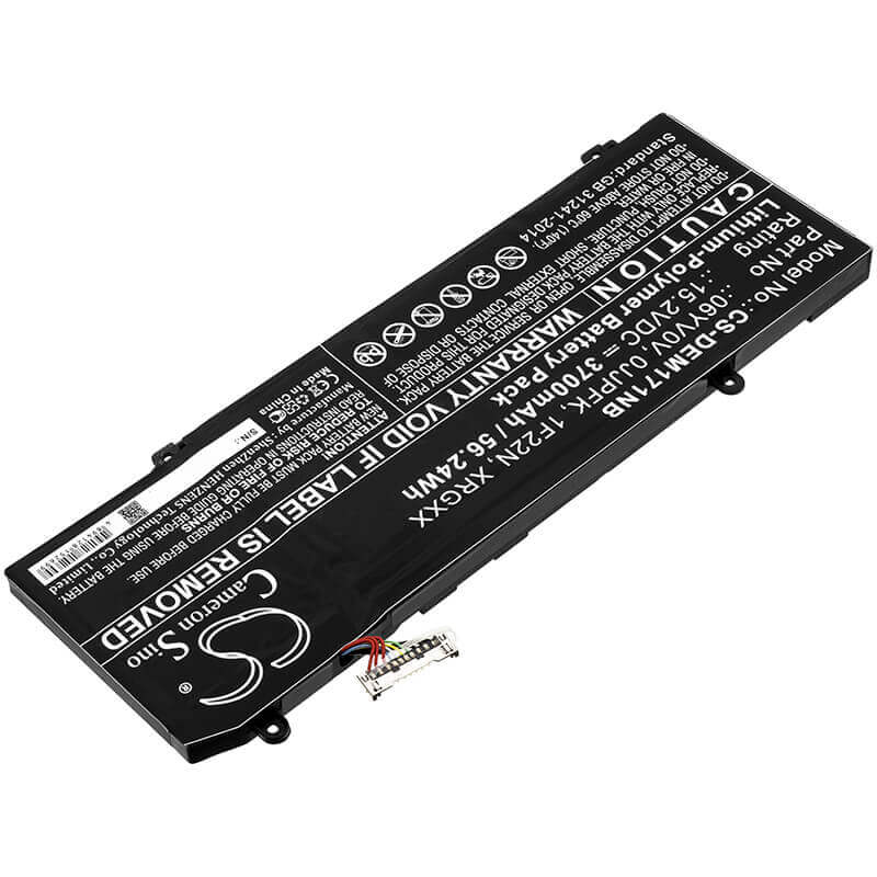 Battery For Dell, Alienware 2018 Orion M15, Alienware Alw15m-d1735r, Alienware Alw15m-r1725s 15.2v, 3700mah - 56.24wh Notebook, Laptop Cameron Sino Technology Limited   