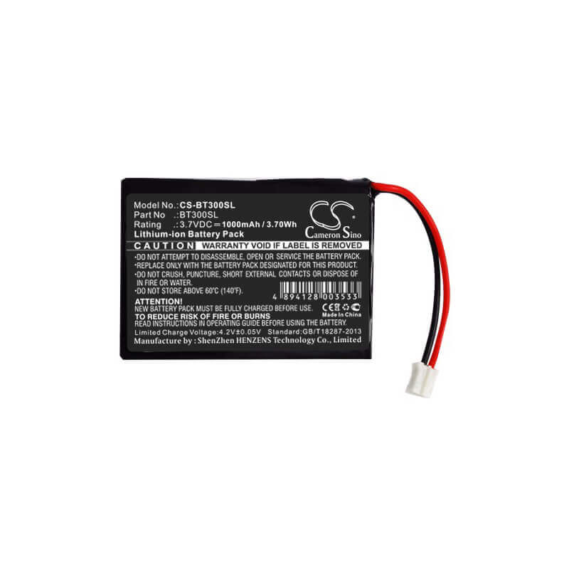 3.7V, Li-ion, 1000mAh, GPS battery fits Dell, Globalstar, Hp, Bt Gps Bt-309, 3.7Wh GPS, Navigator Cameron Sino Technology Limited