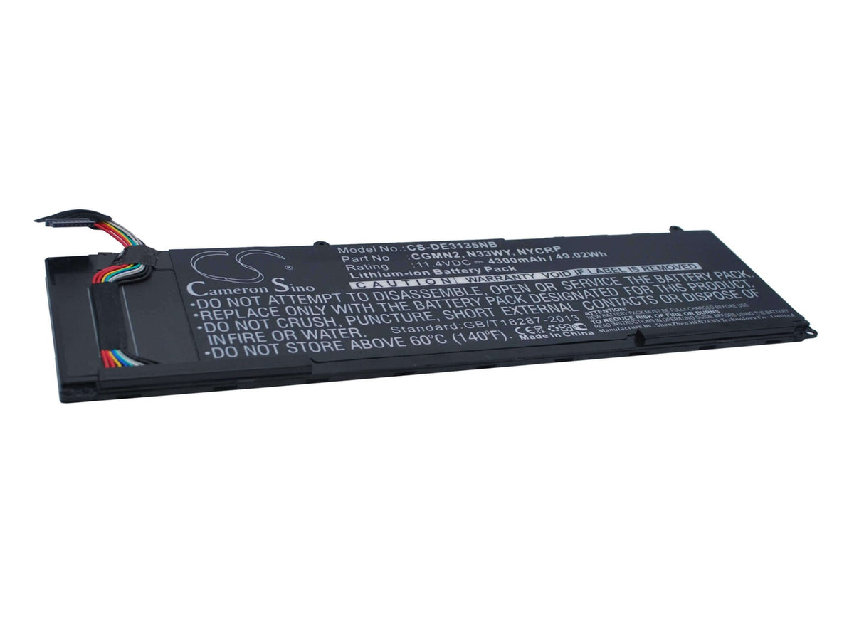 Battery For Dell, Inspiron 11 3000, Inspiron 11 3135, Inspiron 11 3137 11.4v, 4300mah - 49.02wh Notebook, Laptop Cameron Sino Technology Limited   