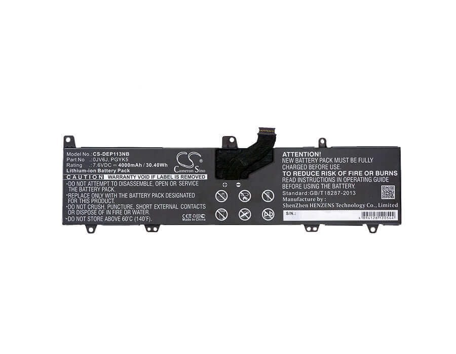 Battery For Dell, Inspiron 11 3000, Inspiron 11 3148, Inspiron 11 3153 7.6v, 4000mah - 30.40wh Notebook, Laptop Cameron Sino Technology Limited   