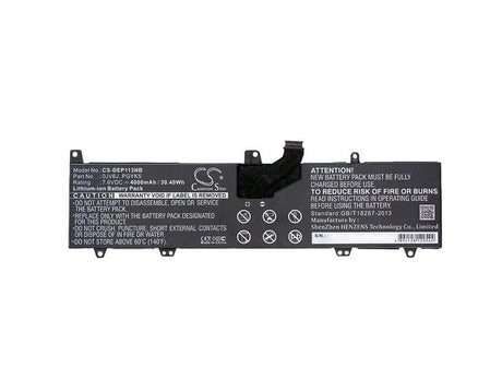 Battery For Dell, Inspiron 11 3000, Inspiron 11 3148, Inspiron 11 3153 7.6v, 4000mah - 30.40wh Notebook, Laptop Cameron Sino Technology Limited   