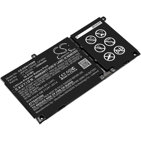 Battery For Dell, Inspiron 13 5301, Inspiron 14 5406 2-in-1, Latitude 15 3510 11.25v, 3450mah - 38.81wh Notebook, Laptop Cameron Sino Technology Limited   