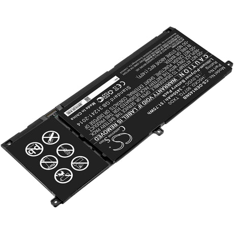 Battery For Dell, Inspiron 13 7306 2-in-1, Inspiron 14 5401, Inspiron 15 5501 15v, 3450mah - 51.75wh Notebook, Laptop Cameron Sino Technology Limited   