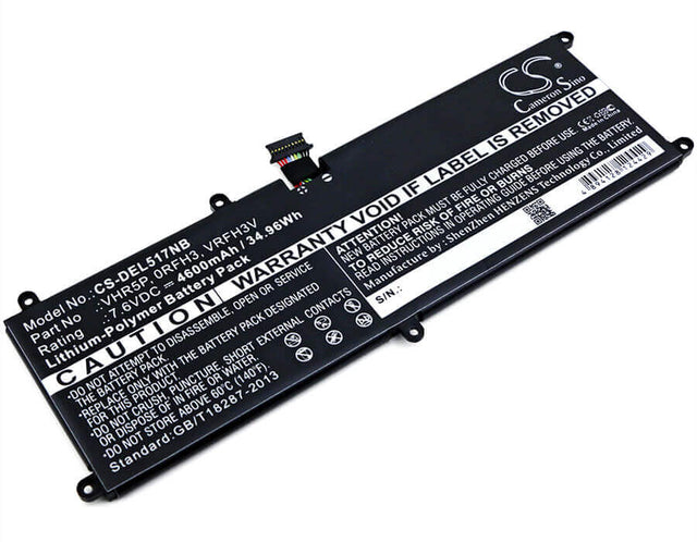 Notebook Battery For Dell, Latitude 11 5175, Latitude 11 5179, Latitude 5175 7.6v, 4600mah - 34.96wh Notebook, Laptop Cameron Sino Technology Limited