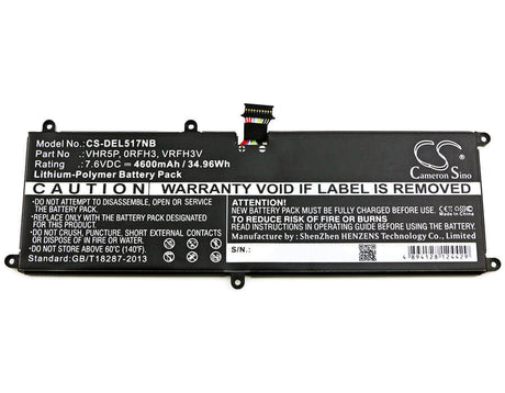 Notebook Battery For Dell, Latitude 11 5175, Latitude 11 5179, Latitude 5175 7.6v, 4600mah - 34.96wh Notebook, Laptop Cameron Sino Technology Limited