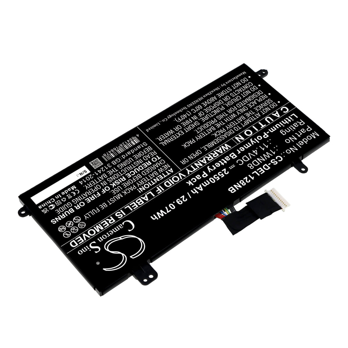 Battery For Dell, Latitude 12 5285, Latitude 5285 11.4v, 2550mah - 29.07wh Notebook, Laptop Cameron Sino Technology Limited   
