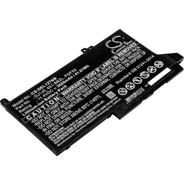 Battery For Dell, Latitude 12 7000, Latitude 12 7280, Latitude 12 7480 11.4v, 3650mah - 41.61wh Notebook, Laptop Cameron Sino Technology Limited   