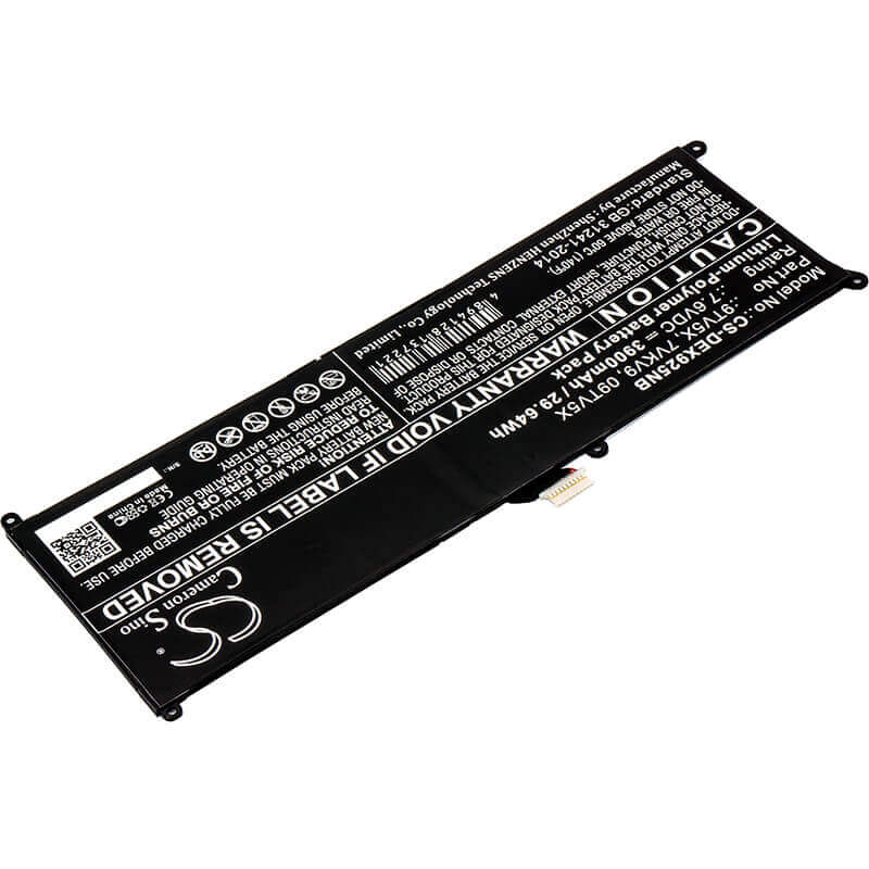 Battery For Dell, Latitude 12 7275, Latitude 12 E7275, Xps 12 7.6v, 3900mah - 29.64wh Notebook, Laptop Cameron Sino Technology Limited   