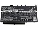 Notebook Battery For Dell, Latitude 12 E7270, Latitude 12 E7470, Latitude E7270 11.1v, 3300mah - 36.63wh Notebook, Laptop Cameron Sino Technology Limited