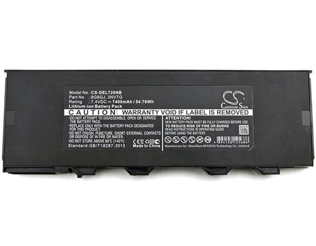 Battery For Dell, Latitude 12 Rugged Extreme 7204, Latitude 7204 7.4v, 7400mah - 54.76wh Notebook, Laptop Cameron Sino Technology Limited   
