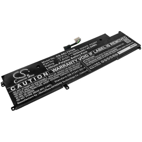 Notebook Battery For Dell, Latitude 13 7370, Latitude 7370, Latitude E7370 7.6v, 5650mah - 42.94wh Notebook, Laptop Cameron Sino Technology Limited