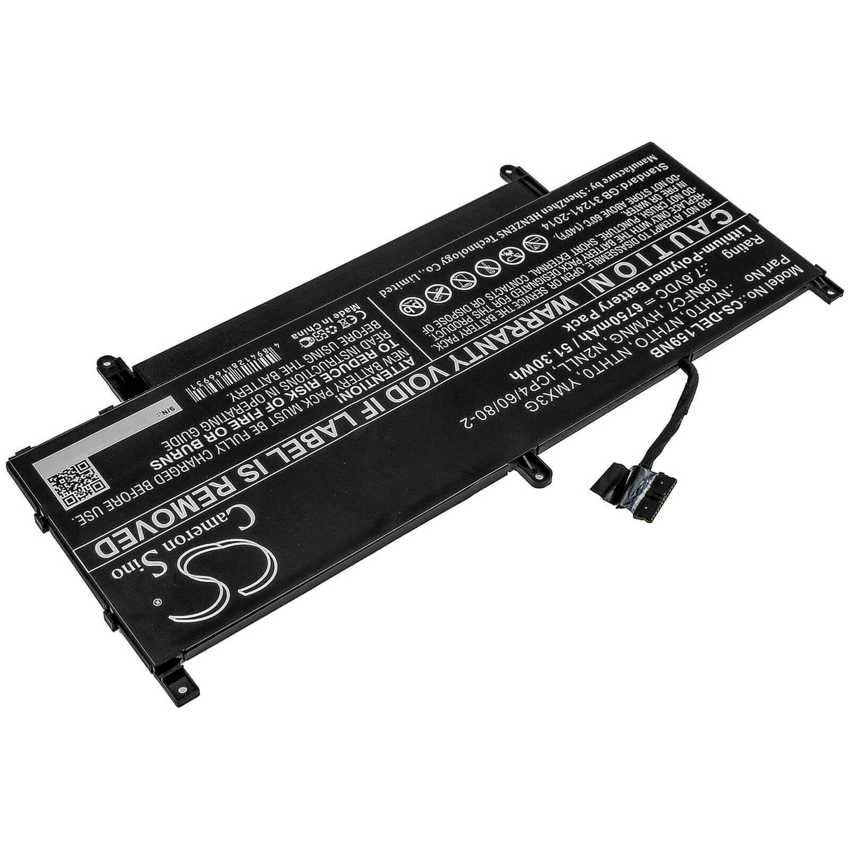 Battery For Dell, Latitude 15 9510 06df2, Latitude 15 9510 12ntw, Latitude 15 9510 16x54 7.6v, 6750mah - 51.30wh Notebook, Laptop Cameron Sino Technology Limited   