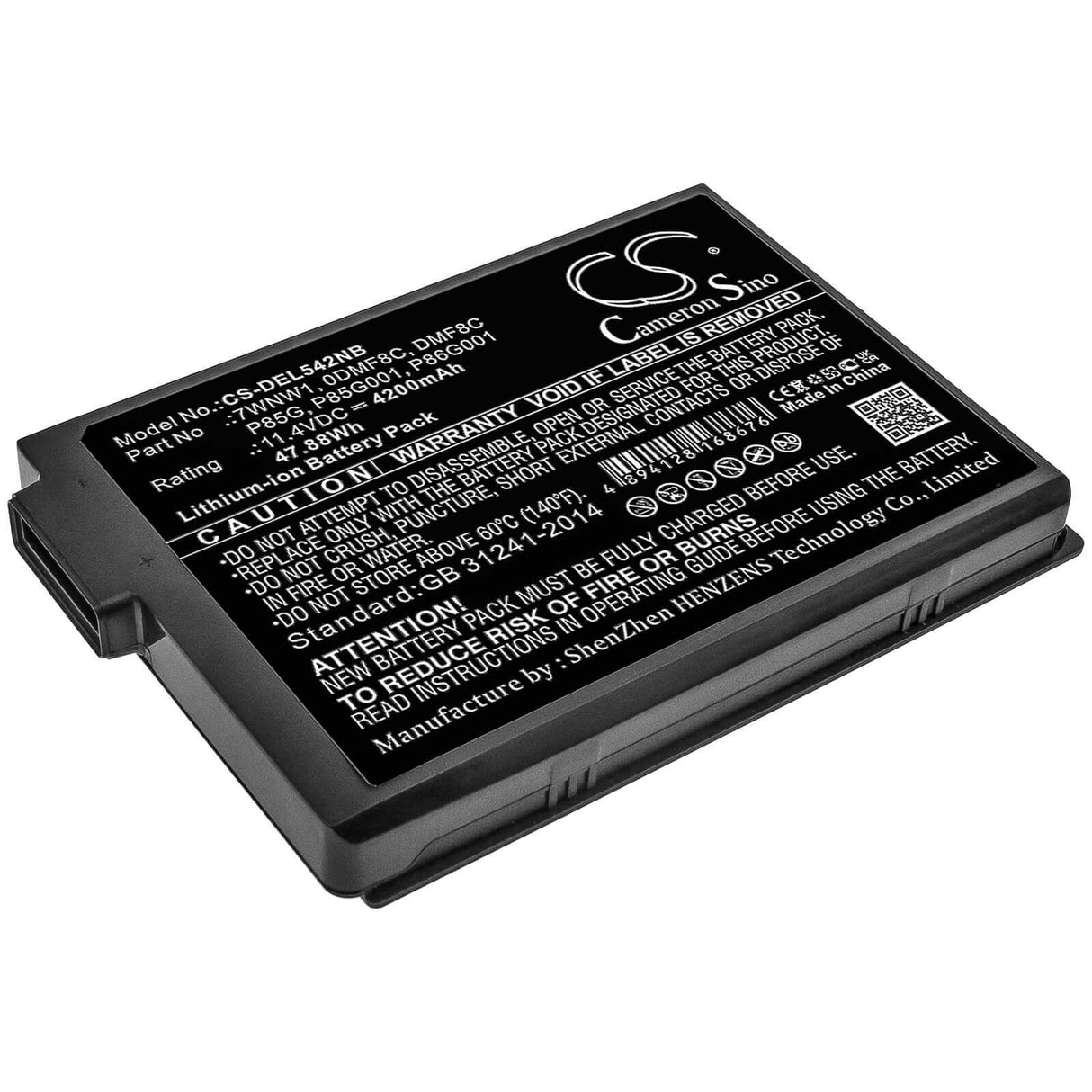 Battery For Dell, Latitude 5420, Latitude 5424, Latitude 7424 11.4v, 4200mah - 47.88wh Notebook, Laptop Cameron Sino Technology Limited   