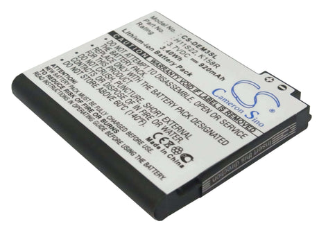 3.7V, Li-ion, 920mAh, SmartPhone battery fits Dell, D986r, Aero, Mini 3, 3.4Wh Mobile, SmartPhone Cameron Sino Technology Limited (Smartphone)