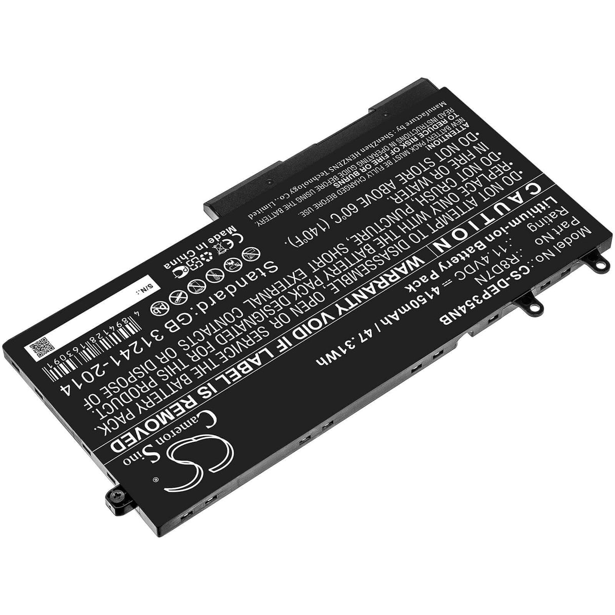 Battery For Dell, Precision, 15, 3540 11.4v, 4150mah - 47.31wh Notebook, Laptop Cameron Sino Technology Limited   